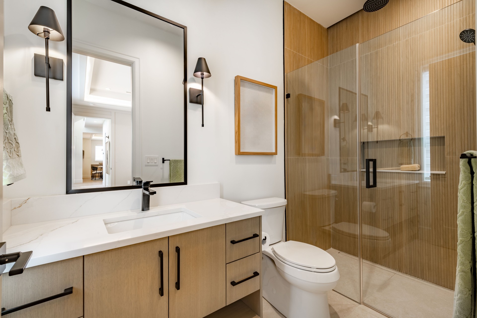 New contruction bathroom interior